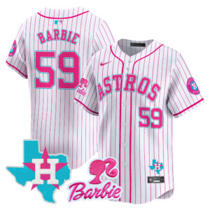 Unisex Astros Barbie Patch Vapor Premier Limited Jersey - All Stitched