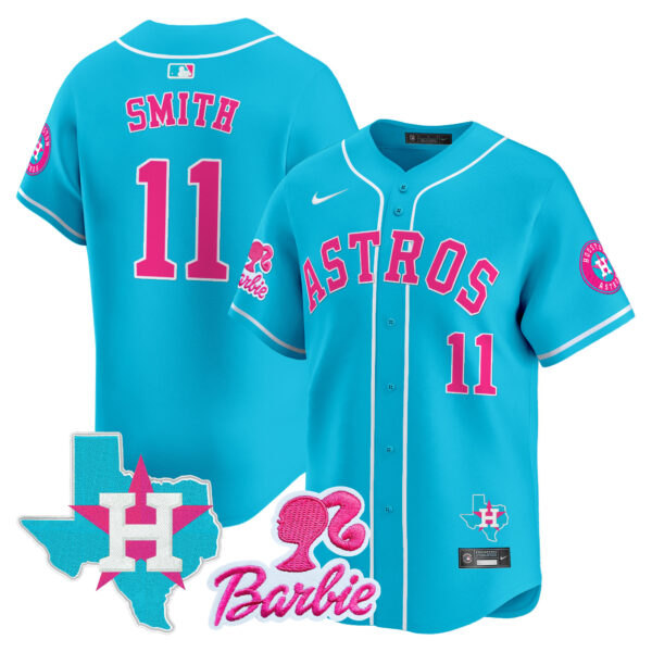Unisex Astros Barbie Patch Vapor Premier Limited Jersey - All Stitched - Image 39