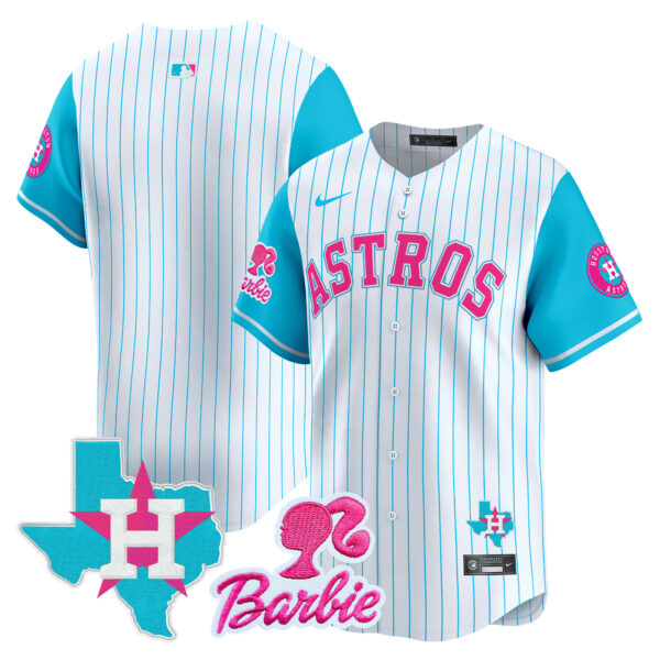 Unisex Astros Barbie Patch Vapor Premier Limited Jersey - All Stitched - Image 20