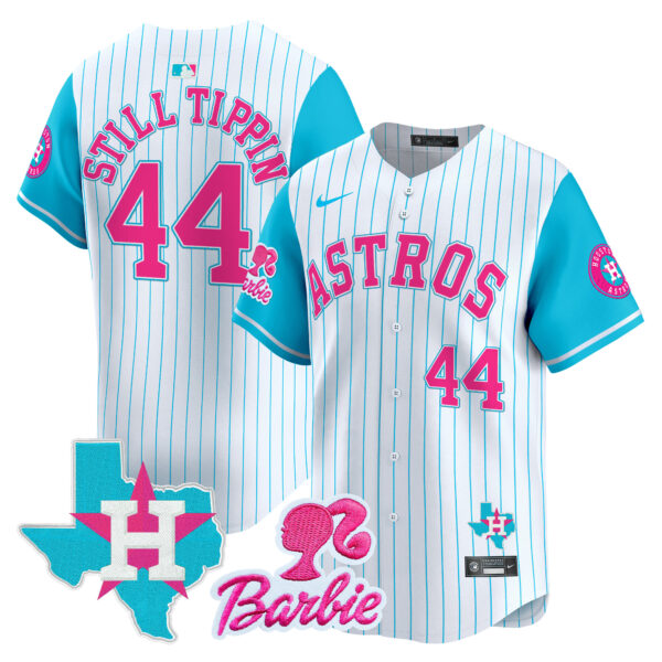 Unisex Astros Barbie Patch Vapor Premier Limited Jersey - All Stitched - Image 18