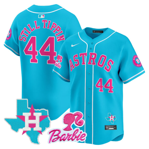 Unisex Astros Barbie Patch Vapor Premier Limited Jersey - All Stitched - Image 38
