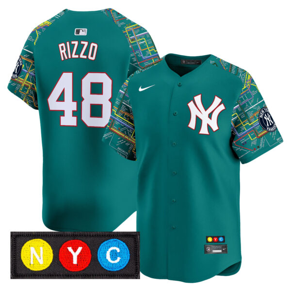 Men's New York Yankees Subway Style Vapor Premier Limited Jersey - Stitched - Image 14