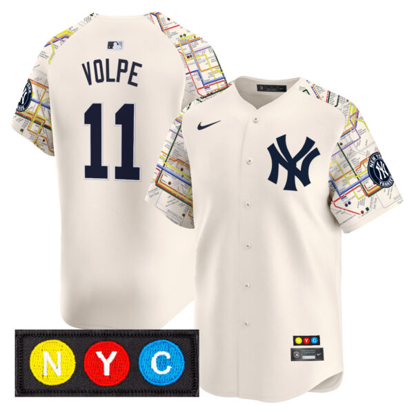 Men's New York Yankees Subway Style Vapor Premier Limited Jersey - Stitched - Image 18
