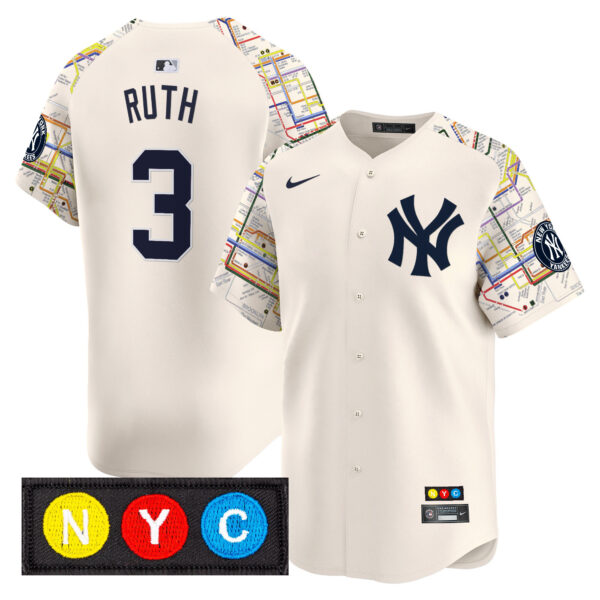 Men's New York Yankees Subway Style Vapor Premier Limited Jersey - Stitched - Image 19