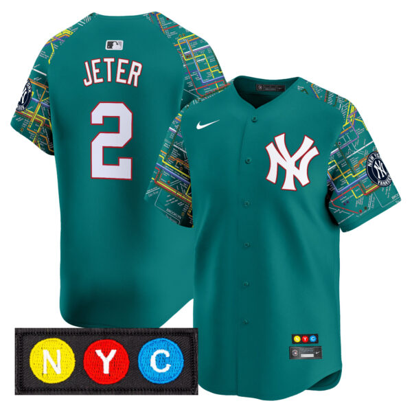 Men's New York Yankees Subway Style Vapor Premier Limited Jersey - Stitched - Image 12
