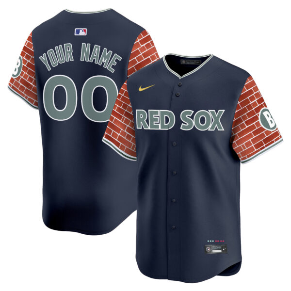 Boston Red Sox 2025 Fenway Red Brick Style Vapor Premier Limited Custom Jersey - Stitched - Image 3