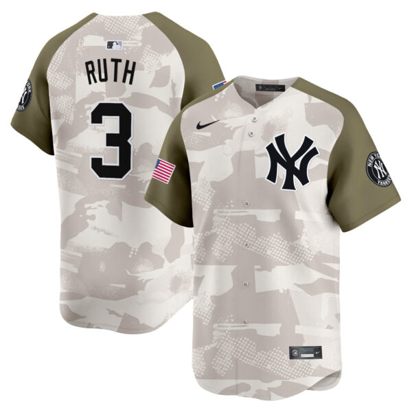 Men's New York Yankees 2025 Armed Forces Day Vapor Premier Limited Jersey - Stitched - Image 3