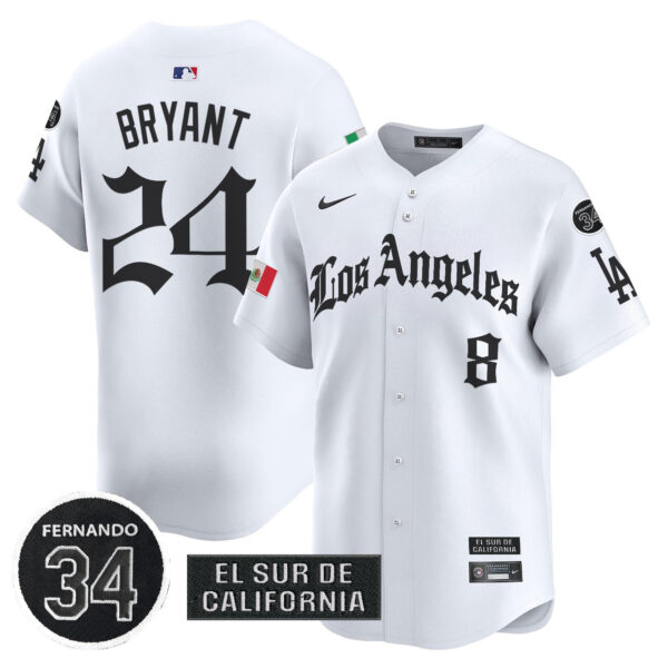 Men's Dodgers Mexico 2025 LA Gothic Style Vapor Premier Limited Jersey - All Stitched - Image 17