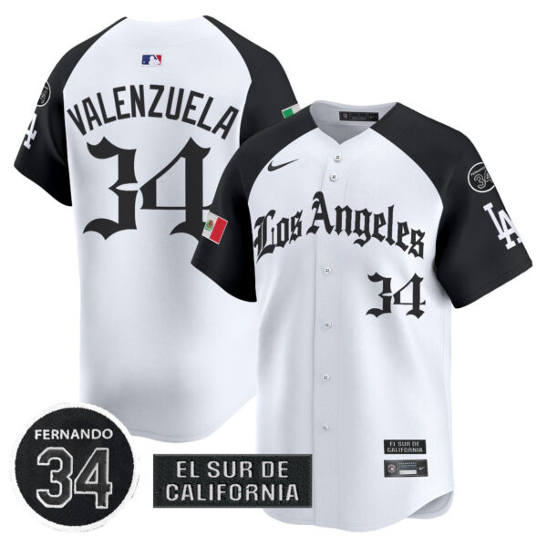 Men's Dodgers Mexico 2025 LA Gothic Style Vapor Premier Limited Jersey - All Stitched - Image 21