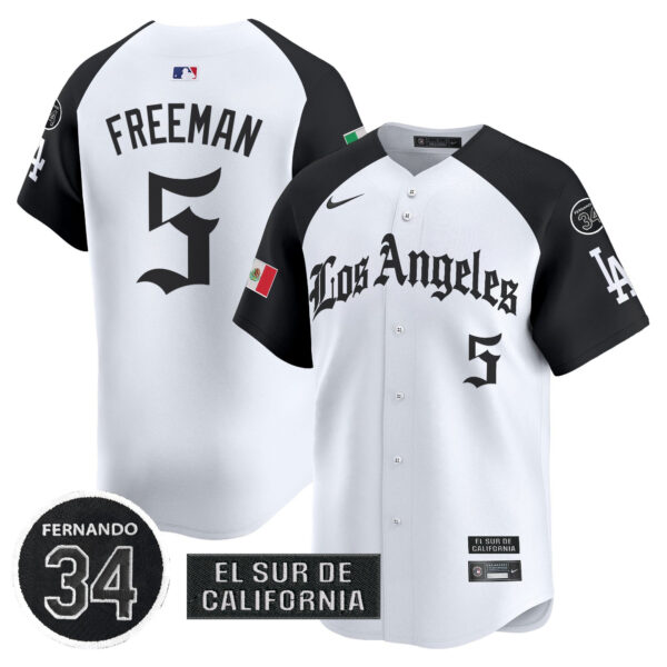 Men's Dodgers Mexico 2025 LA Gothic Style Vapor Premier Limited Jersey - All Stitched - Image 25