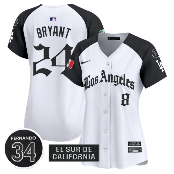 Women's Dodgers Mexico 2025 LA Gothic Style Vapor Premier Limited Jersey - All Stitched - Image 27