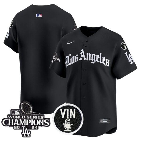 Men's Dodgers 2025 LA Gothic Style Vapor Premier Limited Jersey - All Stitched - Image 12