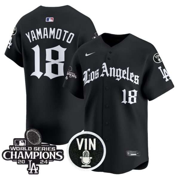 Men's Dodgers 2025 LA Gothic Style Vapor Premier Limited Jersey - All Stitched - Image 5