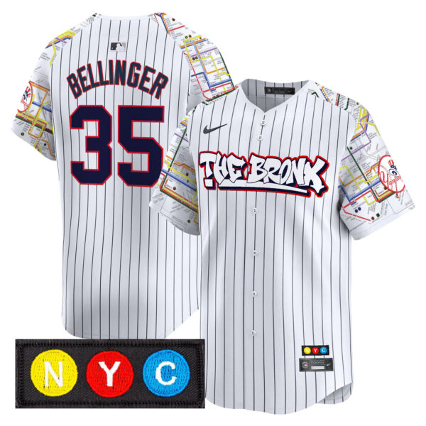 Men's New York Yankees The Bronx Subway Style Vapor Premier Limited Jersey - Stitched - Image 31