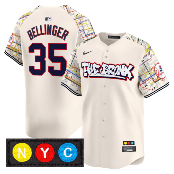 Men's New York Yankees The Bronx Subway Style Vapor Premier Limited Jersey - Stitched - Image 23
