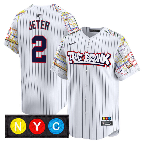 Men's New York Yankees The Bronx Subway Style Vapor Premier Limited Jersey - Stitched - Image 28
