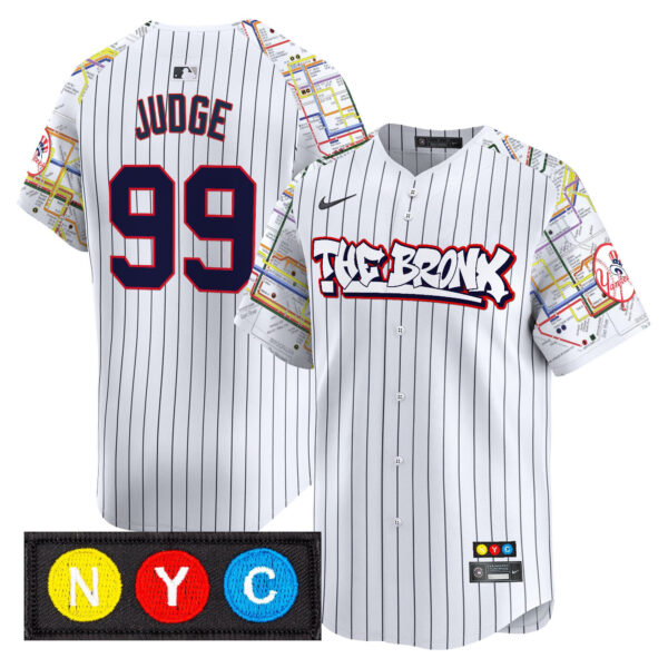 Men's New York Yankees The Bronx Subway Style Vapor Premier Limited Jersey - Stitched - Image 25