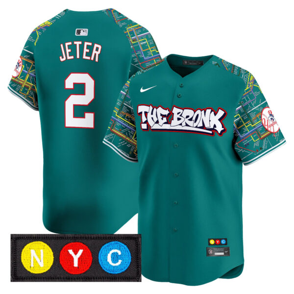 Men's New York Yankees The Bronx Subway Style Vapor Premier Limited Jersey - Stitched - Image 12
