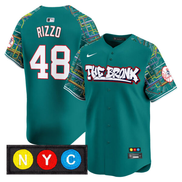 Men's New York Yankees The Bronx Subway Style Vapor Premier Limited Jersey - Stitched - Image 14