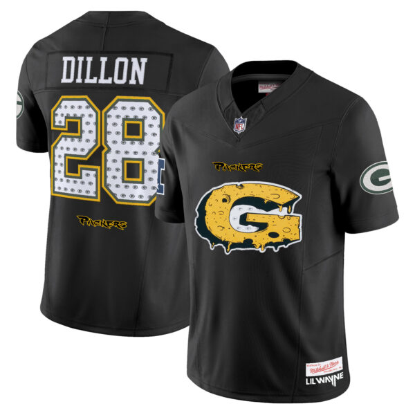 Green Bay Packers 'Cheesehead' x 'Tha Carter VI' Style Vapor Limited Jersey - All Stitched - Image 4