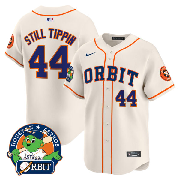 Men's Astros Orbit Patch Vapor Premier Limited Jersey - All Stitched - Image 52