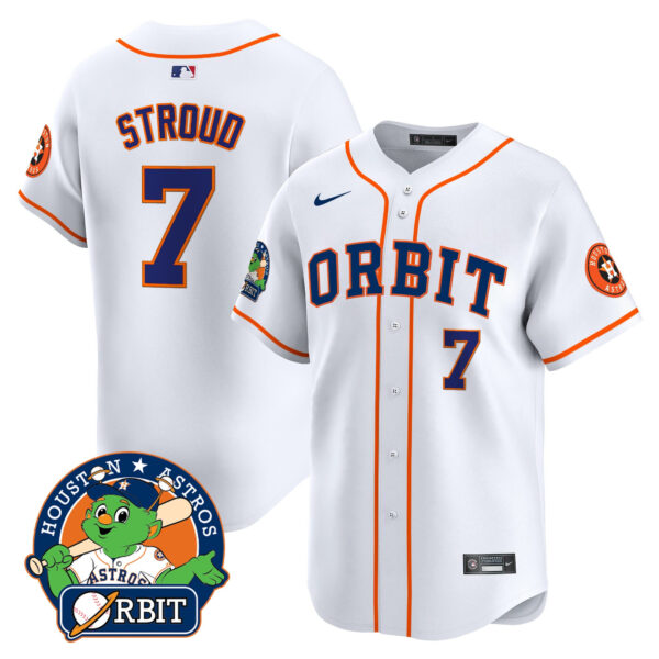 Men's Astros Orbit Patch Vapor Premier Limited Jersey - All Stitched - Image 13
