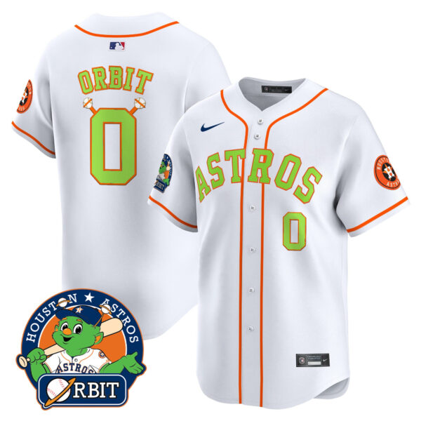 Men's Astros Orbit Patch Vapor Premier Limited Jersey V2 - All Stitched - Image 11