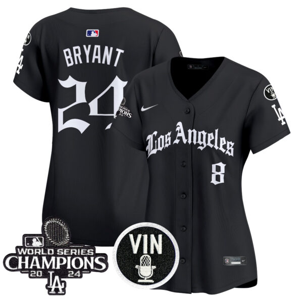 Women's Dodgers 2025 LA Gothic Style Vapor Premier Limited Jersey - All Stitched - Image 8