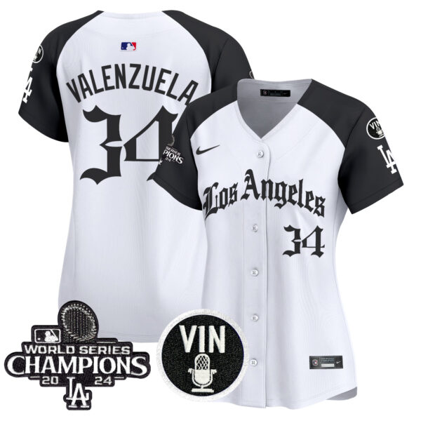 Women's Dodgers 2025 LA Gothic Style Vapor Premier Limited Jersey - All Stitched - Image 25