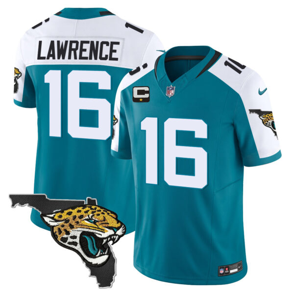 Men's Jacksonville Jaguars Florida Patch Vapor Jersey - All Stitched - Image 11