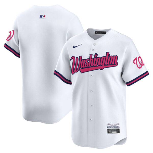 Men's Washington Nationals Cherry Blossom Style Vapor Limited Jersey - All Stitched - Image 18