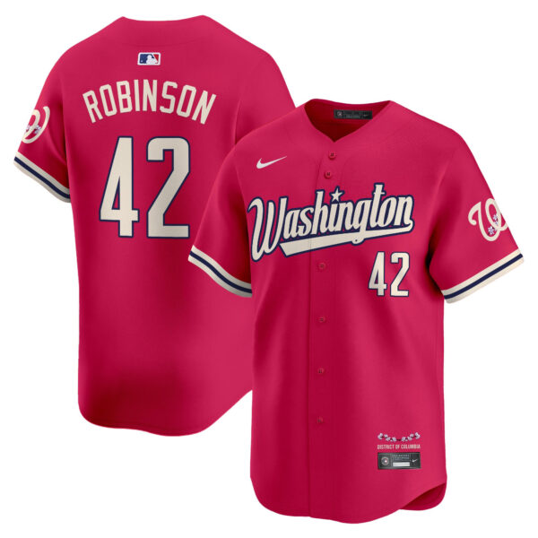 Men's Washington Nationals Cherry Blossom Style Vapor Limited Jersey - All Stitched - Image 8