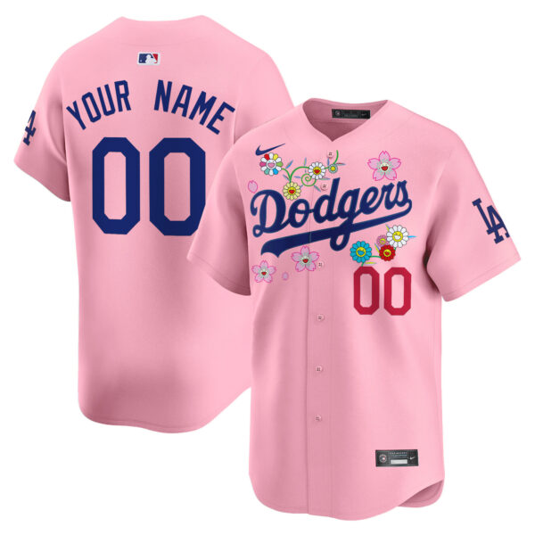 Dodgers x Takashi Murakami 2025 Vapor Premier Limited Custom Jersey - Stitched - Image 3