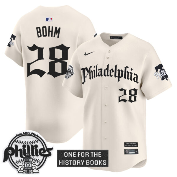 Men's Phillies 'Retro Newspaper Edition' Vapor Premier Limited Jersey - All Stitched - Image 4