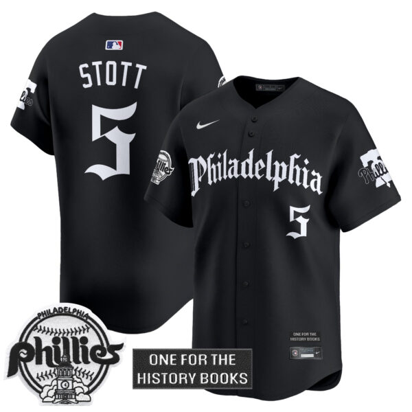 Men's Phillies 'Retro Newspaper Edition' Vapor Premier Limited Jersey - All Stitched - Image 17