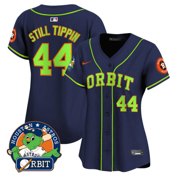 Women's Astros Orbit Patch Vapor Premier Limited Jersey - All Stitched - Image 43