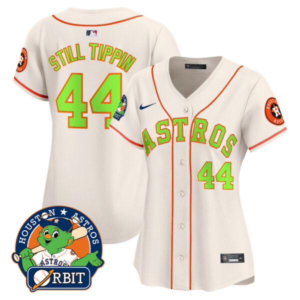 Women's Astros Orbit Patch Vapor Premier Limited Jersey V2 - All Stitched - Image 43