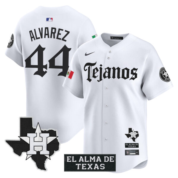 Men's Houston Astros Mexico Tejano Barrio Style Vapor Premier Limited Jersey - All Stitched - Image 12