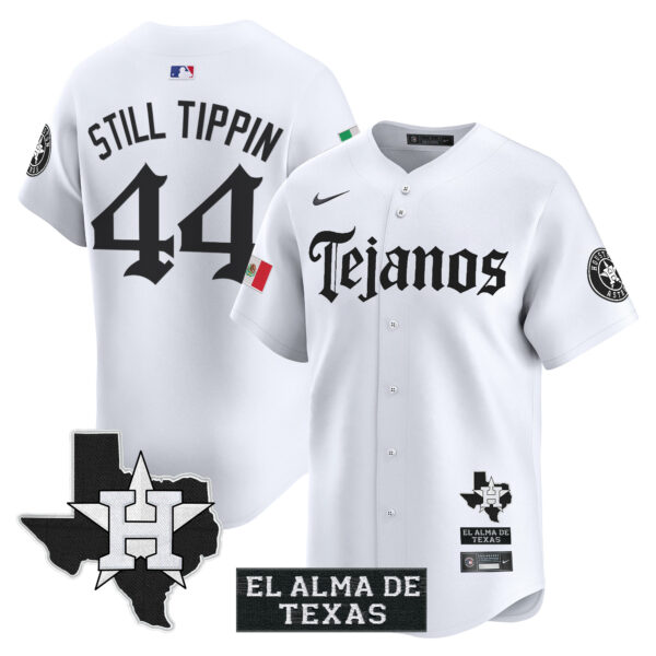 Men's Houston Astros Mexico Tejano Barrio Style Vapor Premier Limited Jersey - All Stitched - Image 16