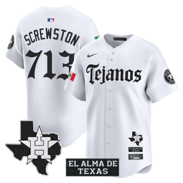 Men's Houston Astros Mexico Tejano Barrio Style Vapor Premier Limited Jersey - All Stitched - Image 15