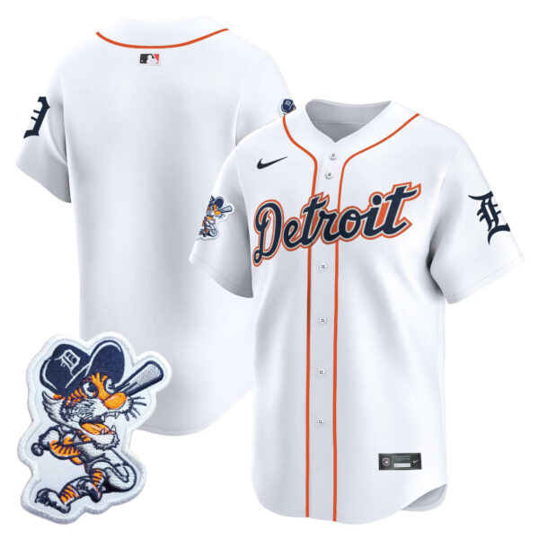Men's Detroit Tigers Paws Patch Vapor Premier Limited Jersey - All Stitched - Image 27