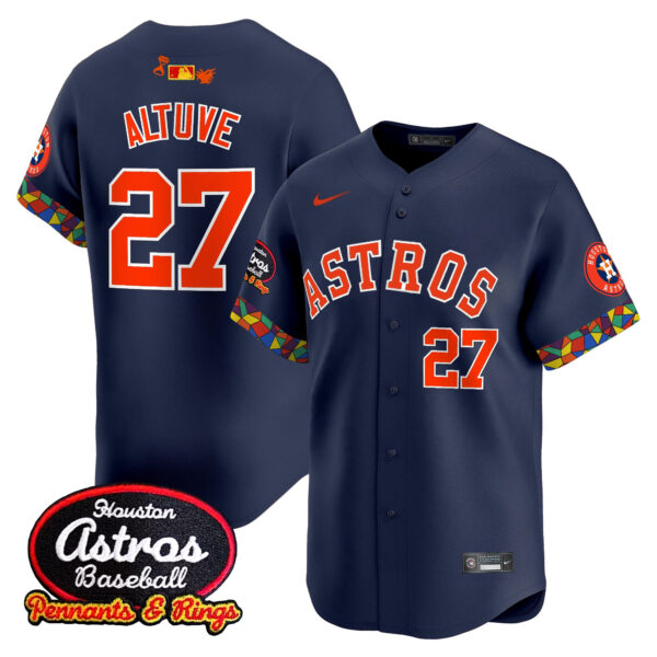 Men's Houston Astros x El Tiempo Cantina Vapor Premier Limited Jersey - All Stitched - Image 19