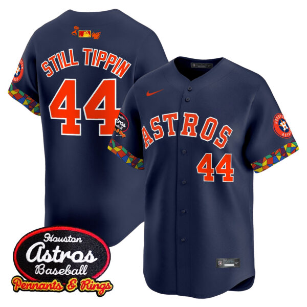 Men's Houston Astros x El Tiempo Cantina Vapor Premier Limited Jersey - All Stitched - Image 25