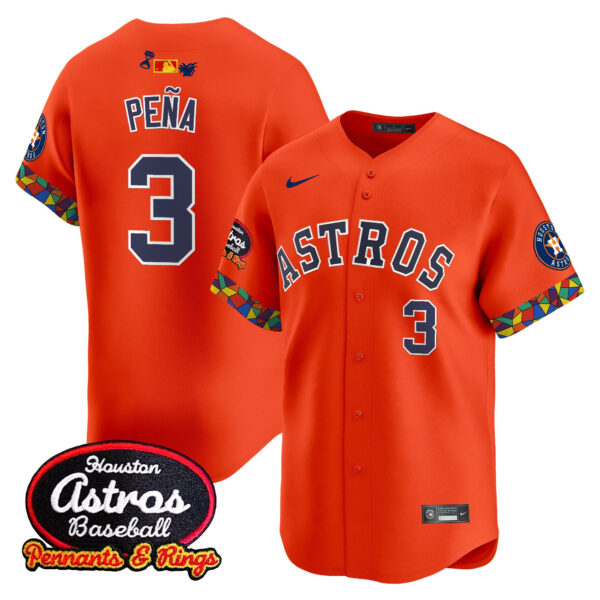 Men's Houston Astros x El Tiempo Cantina Vapor Premier Limited Jersey - All Stitched - Image 29