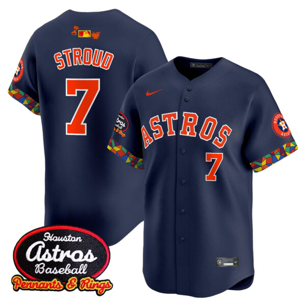 Men's Houston Astros x El Tiempo Cantina Vapor Premier Limited Jersey - All Stitched - Image 22