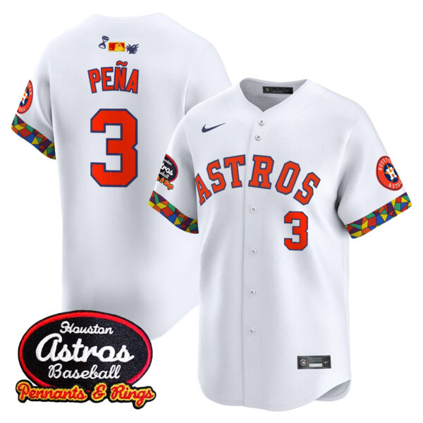 Men's Houston Astros x El Tiempo Cantina Vapor Premier Limited Jersey - All Stitched - Image 11