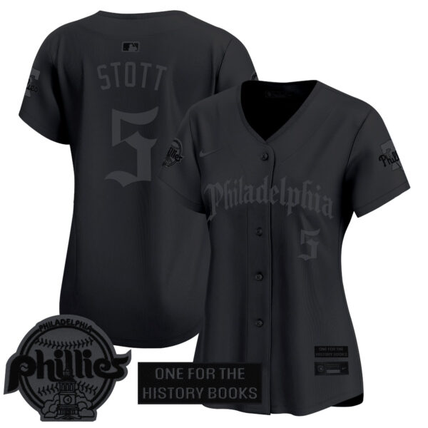 Women's Phillies 'Retro Newspaper Edition' Vapor Premier Limited Jersey - All Stitched - Image 39