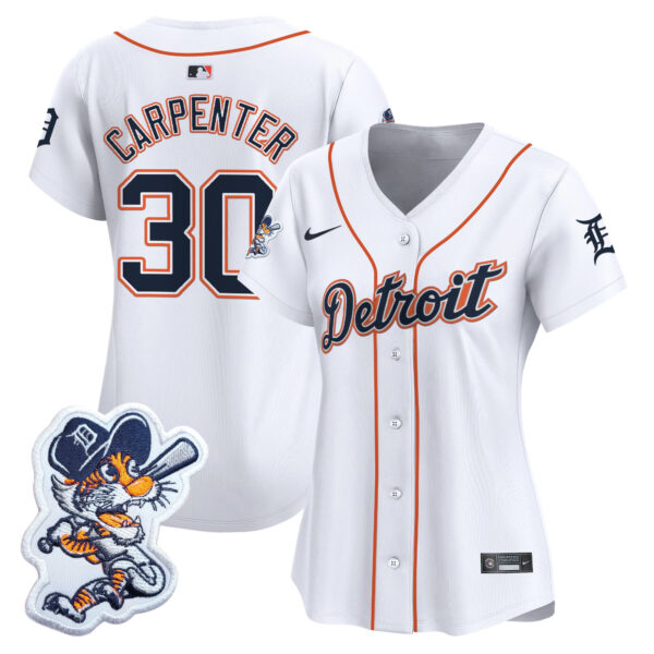 Women's Detroit Tigers Paws Patch Vapor Premier Limited Jersey - All Stitched - Image 20