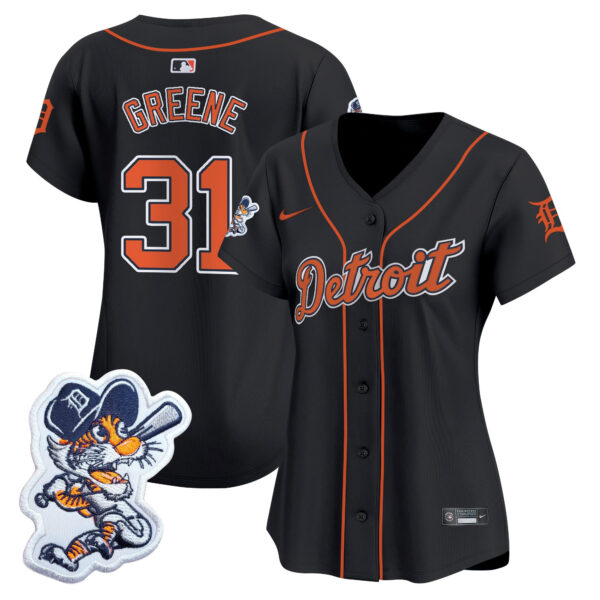 Women's Detroit Tigers Paws Patch Vapor Premier Limited Jersey - All Stitched - Image 9