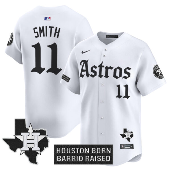 Men's Houston Astros 'Gothic Edition' Vapor Premier Limited Jersey - All Stitched - Image 18